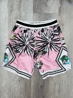 Pink Dolphin The Paradise Heavy Mesh Shorts in Pink Mens Size M Streetwear